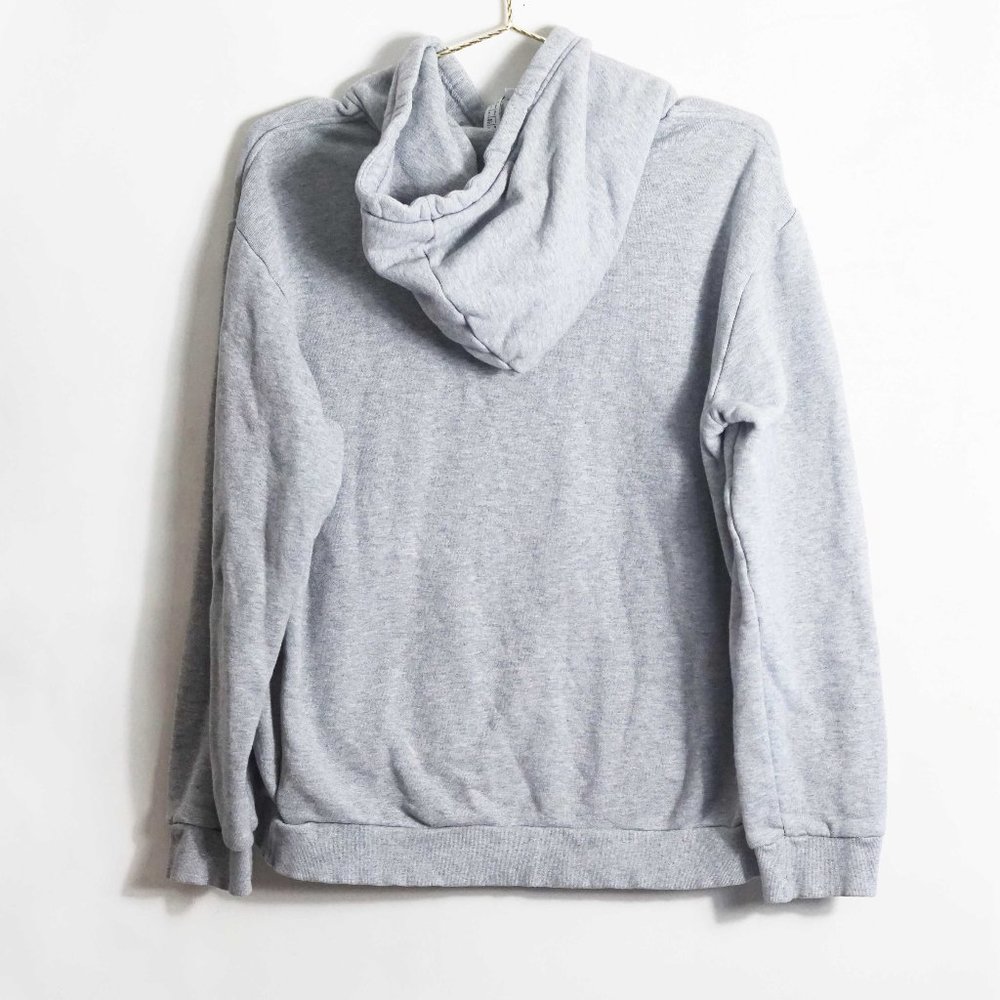 Adidas Men's Grey Fleece Hoodie M - Picture 4 of 4